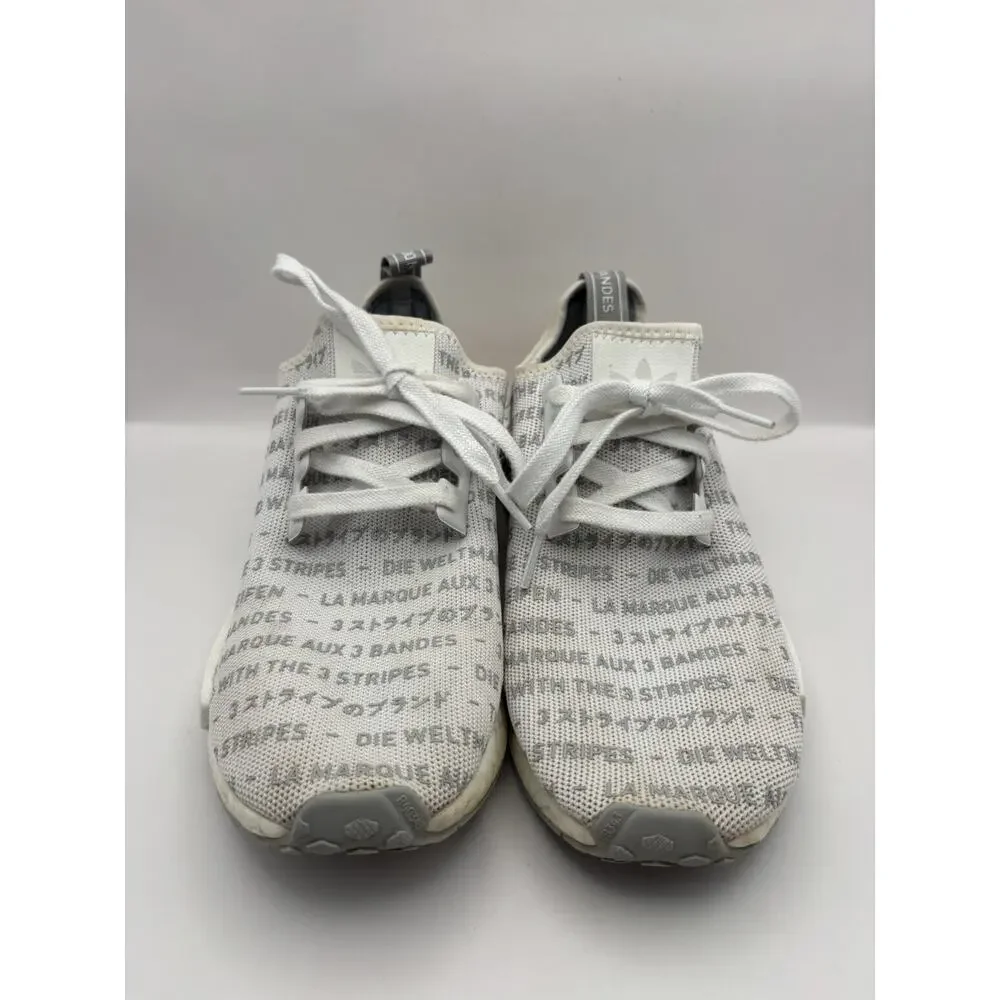 Adidas NMD R1 Whiteout Sneakers Men Size 8.5